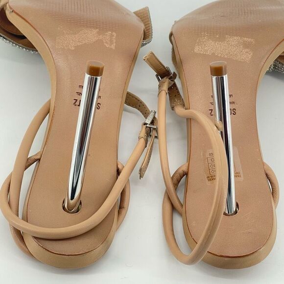 Schutz Mila GlamâHeels 9.5 â Rhinestone Bow, 4â Heel, Ankle Strap, Square Toe - Picture 12 of 17
